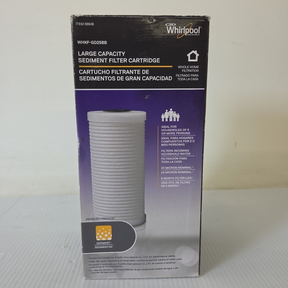 Whirlpool WHKF-GD25BB Large Capacity Whole House Replacement Filter